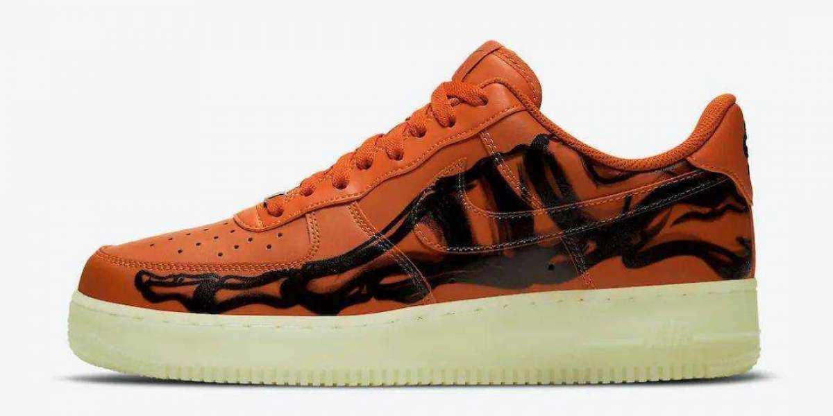 Where To Buy Nike Air Force 1 “Orange Skeleton” Starfish/Starfish-Black CU8067-800