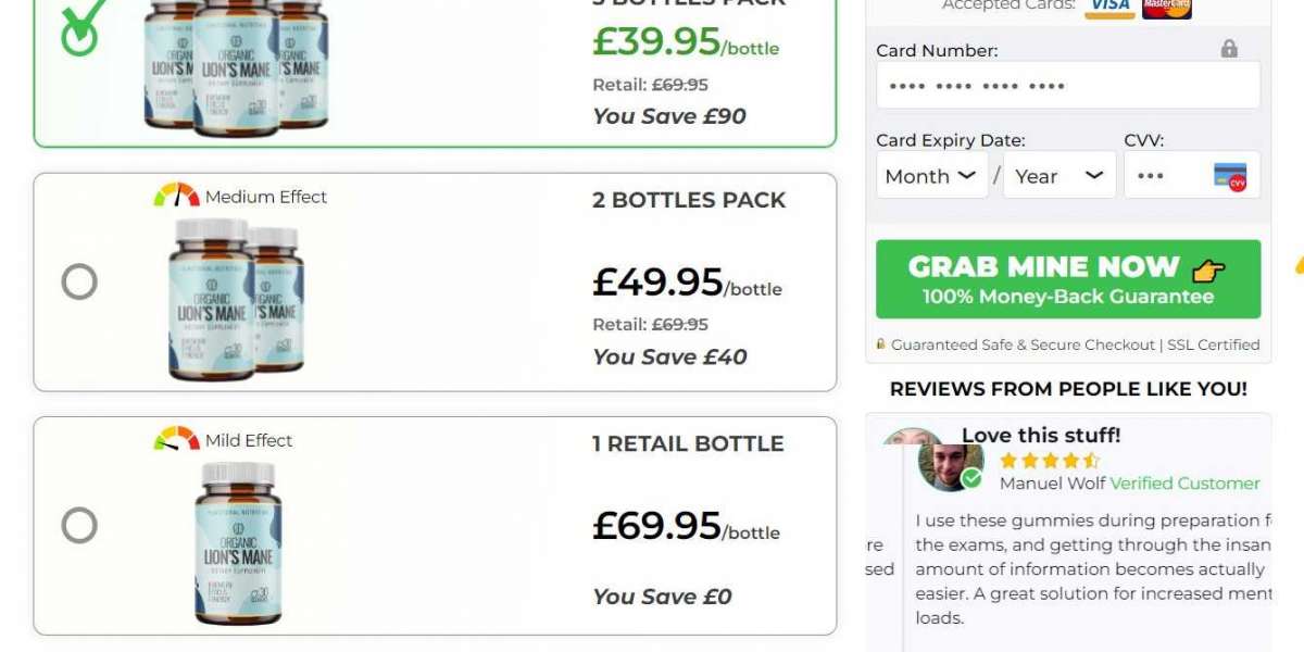 Lions Mane memory Focus Energy Gummies UK Reviews [2022]