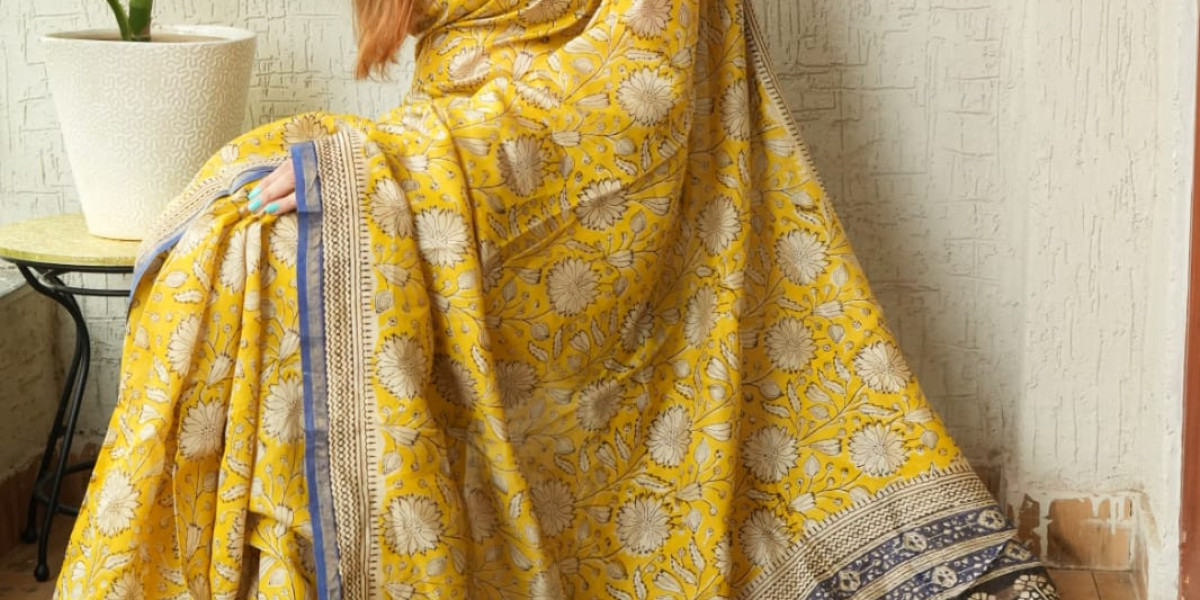Hand-Block-Printed Chanderi Silk Saree for Women A Gentle Guide (Mansi Hand Block Print)
